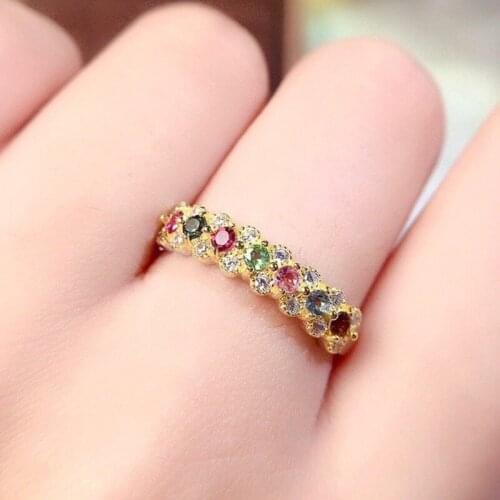 Colorful CZ Rings for Women Enegagement Wedding Birthstone Rainbow Color Classic Finger Rings