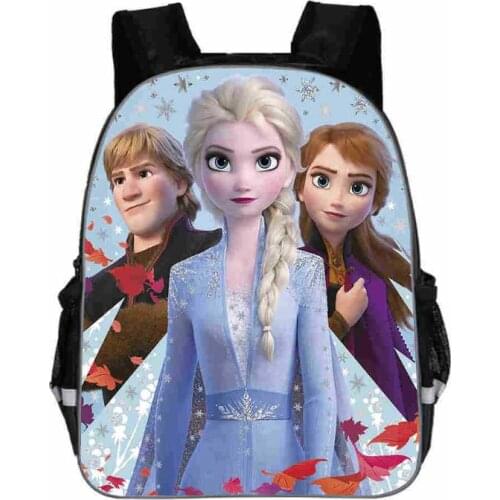Disney Frozen Elsa Print Backpack For School Girls Children Book Bag Cartoon Baby Backpack cartable enfant Kindergarten Bag