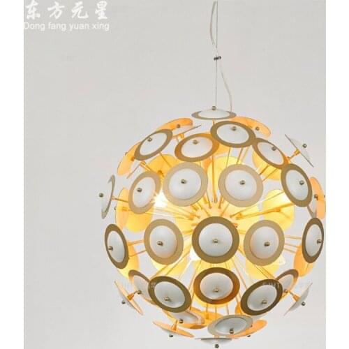 Nordic Chandelier Lighting E14 LED Bulb Coffee Bar Restaurant Hanging Lamp Suspend Ball Magic Bean Molecular Indoor Light Decor