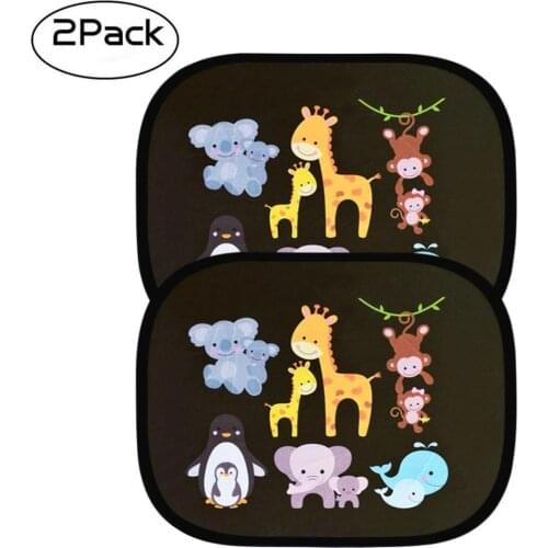 2pcs Newest Car Sun Shades Car Window Shades for Rear and Side Window Car Heat Shield Protect Baby Window Shade Wholesale