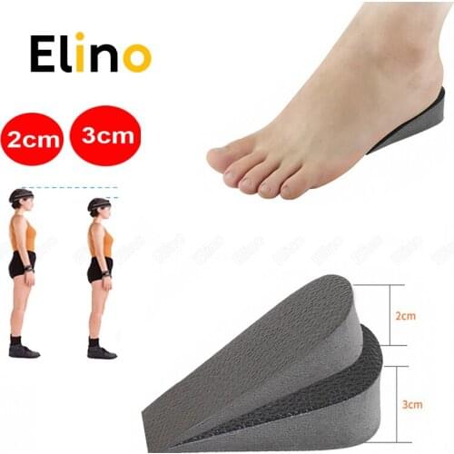 EVA Invisible Height Increase Insole for Shoes Men Women Sports Shoe Heel Lift Heighten Half Pads Insert Foot Care Tall Cushions