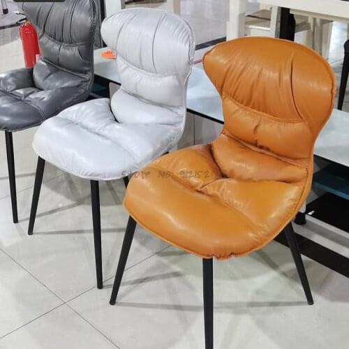 Nordic household light luxury dining chair simple backrest chair makeup negotiation chair hotel chair dining table chair desk co