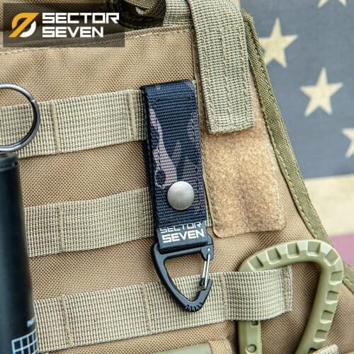 Tactical Multi Purpose Triangle Buckle Belt Quick Hanging Single Point Hook Survival Key Chain EDC