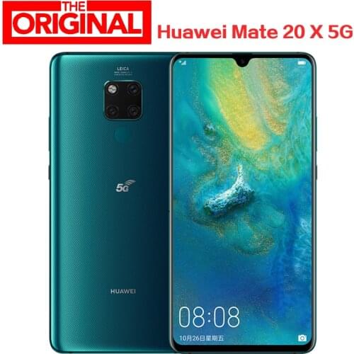 Stock Global Version Huawei Mate 20 X 5G EVR-N29 Android Phone Kirin 980 40.0MP NFC IP53 7.2 Inch 2244X1080 8GB RAM 256GB ROM