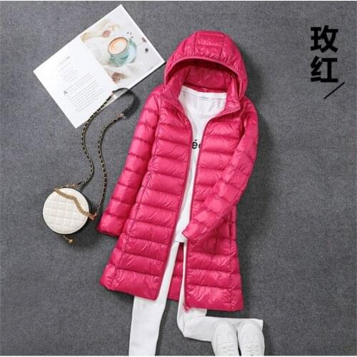 Winter Ultra Light Down Jacket Korean Slim Long Woman Parkas Coat Female Autumn Womens Clothes Doudoune Femme Hiver 2020 WPY1693