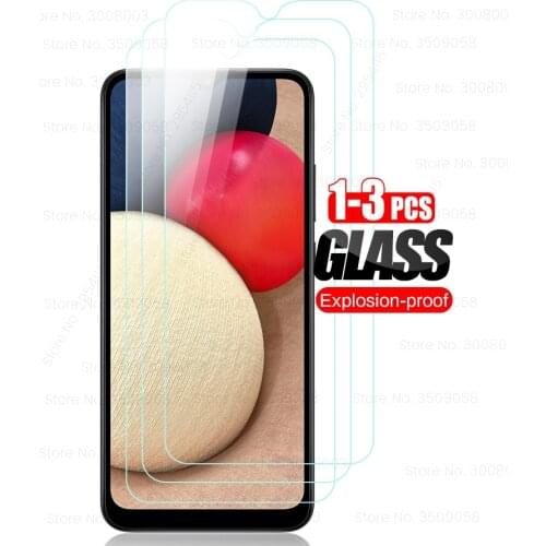1-3Pcs screen protectors tempered glass for samsung galaxy a02s a 02s sm-a025f/ds 6.5'' smartfone armor safty protect film cover