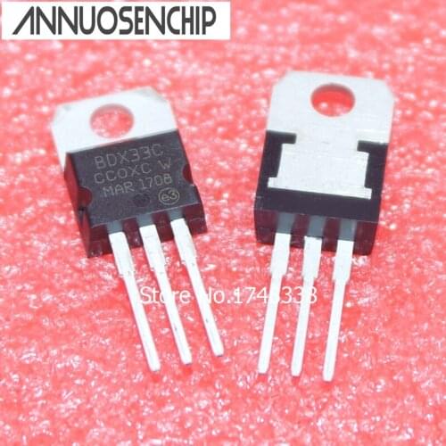 10PCS BDX33 BDX33C TO-220 TRANSISTOR 100V 10A TO-220 NEW