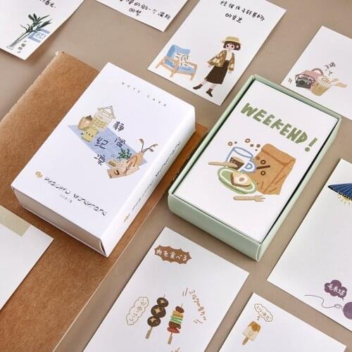 100pcs Note Card Creative Hand Account Material Decoration DIY Stickers Message Notes Card Greeting Card Decoration Card