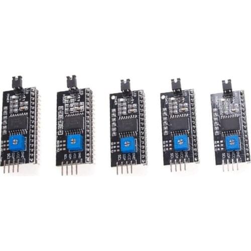 5 I2C / IIC / TWI Serial Interface Modules For Arduino R3 LCD 1602 2004 Display