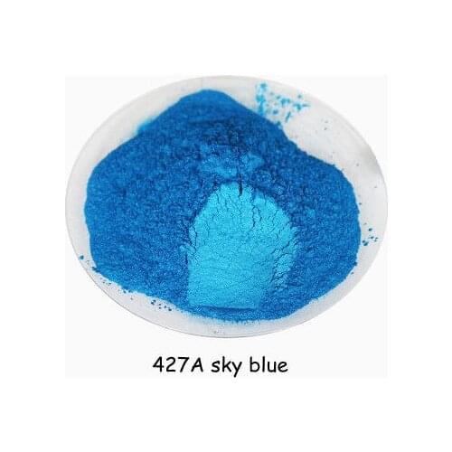 500g buytoes sky blue pearlescent pigment for nail polish,mica glitter powder for lipstick and eye shadow,DIY soap,body paint