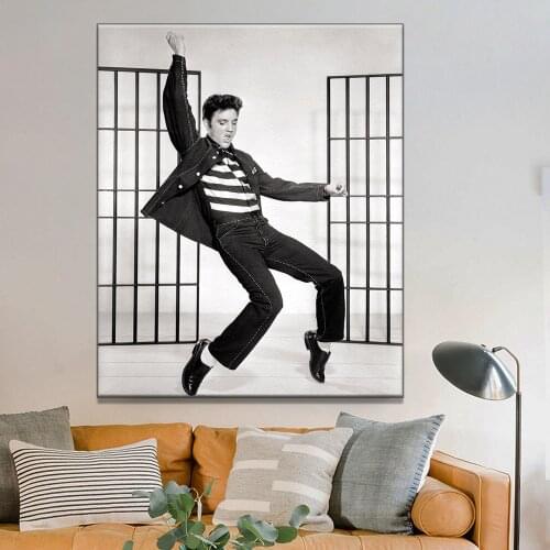 5D Black White Elvis Presley Diamond Art Painting Dancing 3D Diamond Embroidery Cross Stitch Kit Rhinestone Picture Home Decor