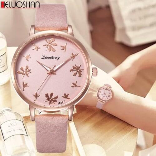 2020 Hot Simple Women Watches Laidies Casual Quartz Wrist Watch Multicolor Leather Band New Strap Watch Female Clock reloj mujer