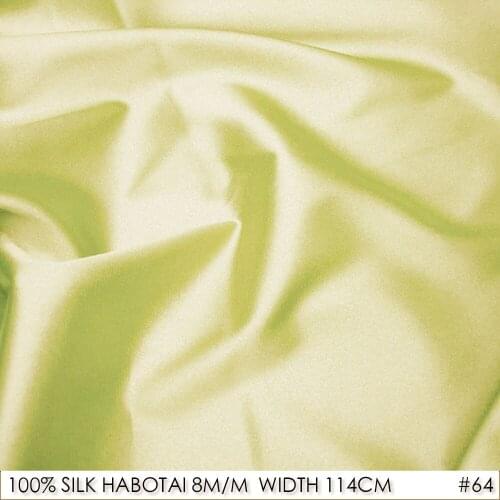CISULI 100% SILK HABOTAI 114cm width 8momme Pure Silk DIY Patchwork Summer Dress Lining Light Yellow NO 64