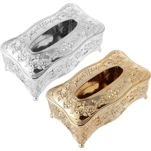 Luxury European Style Acrylic Tissue Box KTV Handkerchief Toilet Paper Holder