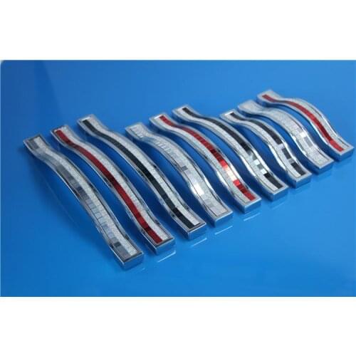 Long colored Crystal zinc alloy handle,Stylish cabinet drawer door pullers,96mm to 160mm cardrobe knobs