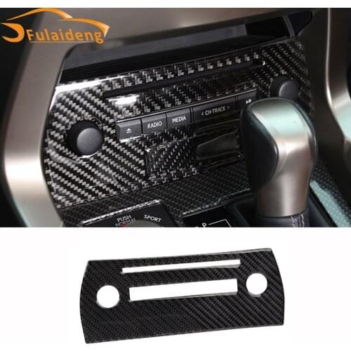 For Lexus NX200 NX200t NX300h 2015-2020 Carbon Fiber Interior Air Condition Adjust Panel cover trim car styling accessories