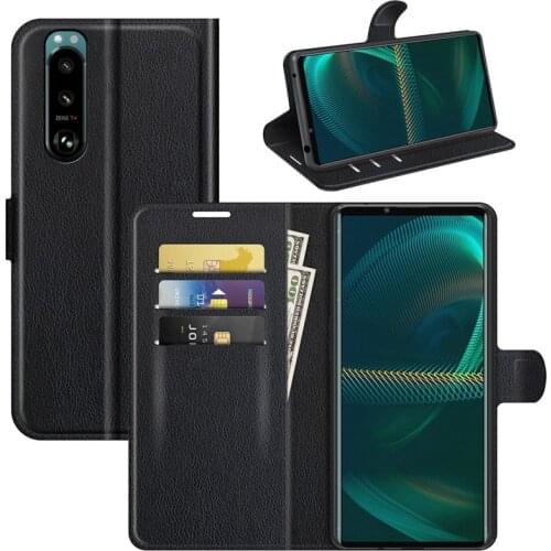 For Sony Xperia 5 III Case Cover Wallet Leather Flip Leather Phone Case For Sony Xperia 5 III Stand Cover For Sony Xperia 5 III