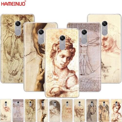 HAMEINUO Italy leonardo da vinci art Cover phone Case for Xiaomi redmi 5 4 1 1s 2 3 3s pro PLUS redmi note 4 4X 4A 5A