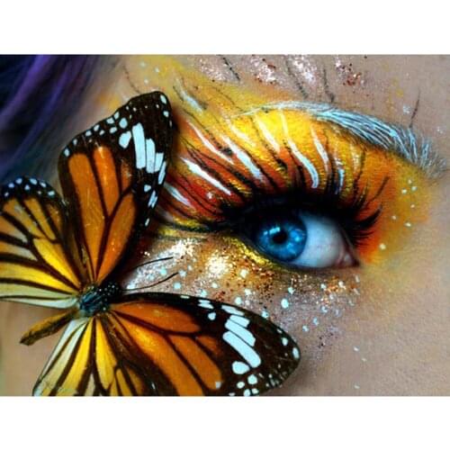 KEXINZU "Butterfly eye" Diamond Painting 5D Full Square/Round Drill Home Decor DIY Diamond Embroidery Mosaic Cross Stitch Y05643