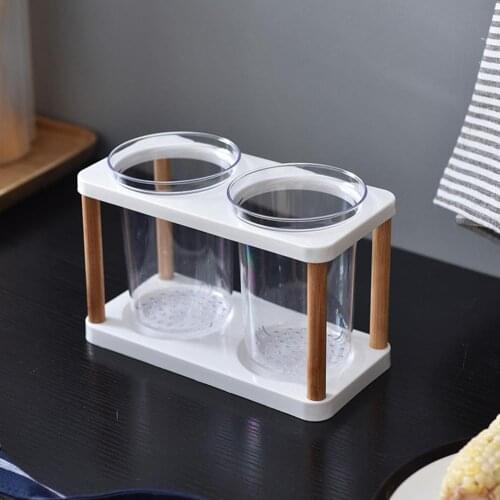 Kitchen Storage Breathable Wood Tableware Organizer Chopstick Cage Household Rack for Cultery Chopstick for Spoon Storage Holder