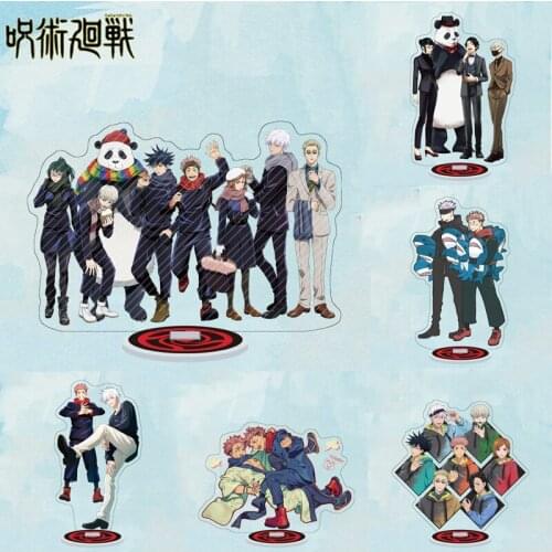 Jujutsu Kaisen Stand Card Cartoon Anime Character Acrylic Desk Decoration Yuji Itadori Fushiguro Megumi Hand-made Cosplay Props