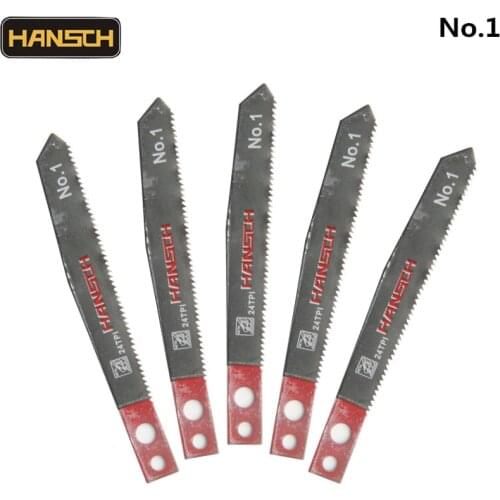 HANSCH 5pcs Jig Saw Blades 80*1.1 HSS NO.1 Metal Fast Cut Fit Thin Metal 1-3mm For Makita Cutting Tool