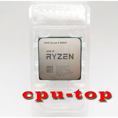 AMD Ryzen 9 5900X R9 5900X 3.7 GHz Twelve-Core 24-Thread CPU Processor 7NM L3=64M 100-000000061 Socket AM4