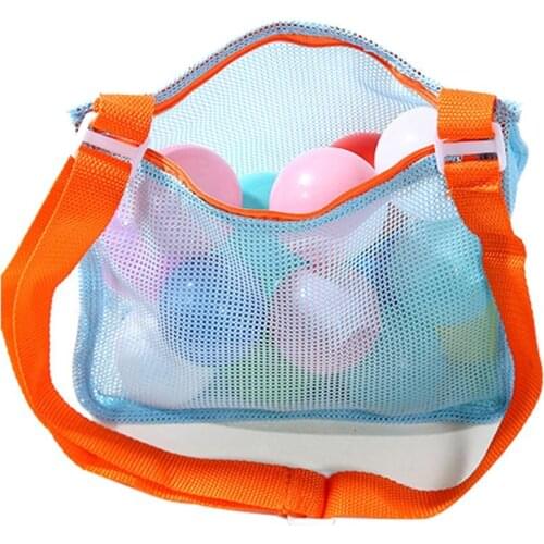 Kids Beach Toy Storage Mesh Bag Children Shell Collection Pouch Large Capacity Summer Beach Sand Toys Kids Water Clothes