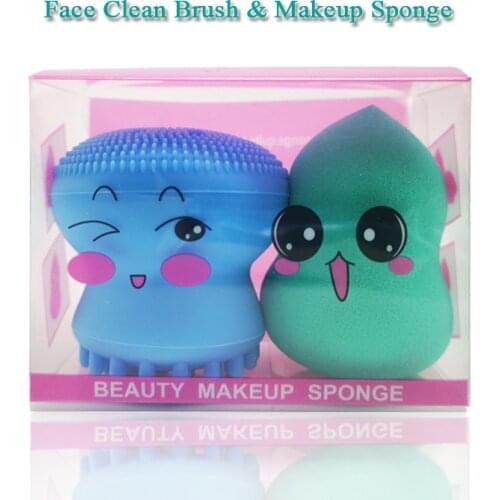 Silicone Face Cleansing Brush Face Massage Octopus Shape Facial Cleanser Pore Cleaner Exfoliator Blackhead Washing Brush Skin