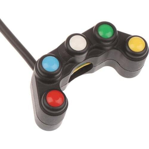 Universal 5 button Array Motorcycle Switches Race Bikes 22mm Handlebar Switches Assembly Handle bar switch