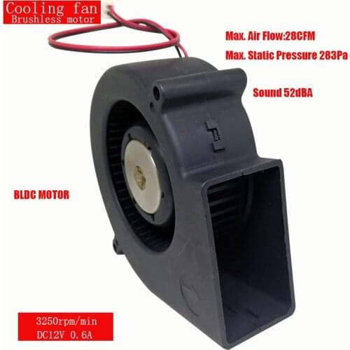 ONPO 12V BLDC MOTOR FAN DC BRUSHLESS 0.6A 3250RPM MAX AIR FLOW 28CFM USED FOR Radiator Fan Cooling