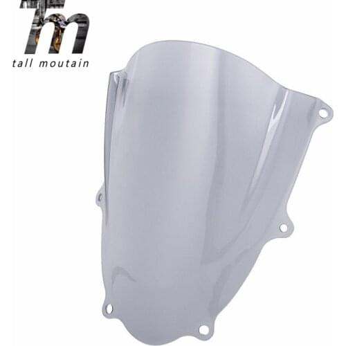 Windshield WindScreen For Suzuki GSXR 1000 GSXR1000 K17 K18 2017 2018 2019 Motorcycle Double Bubble Wind Deflectors Black Smoke