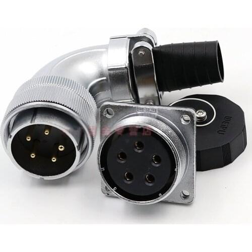 WEIPU WS40 TS+Z Outdoor Waterproof Electricity Connector 90 Degree Elbow Male Plug Female Socket 5 9 Pin 15pin 26pin 31pin 52pin