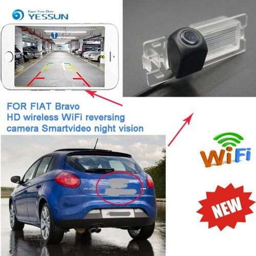 YESSUN New Ariival for Fiat Bravo Brava Ritmo 2007~2016 camera working with the handphone android screen Backup wireless Camera