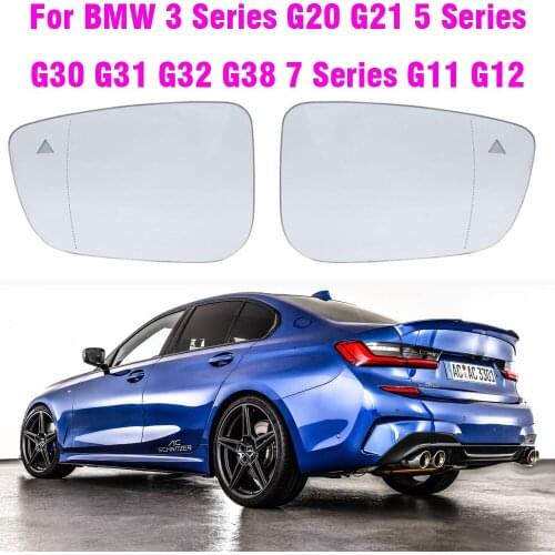 Heated Blind Spot Warning Wing Rear Mirror Glass For BMW 3 Series G20 G21 5 Series G30 G31 G32 G38 7 Series G11 G12