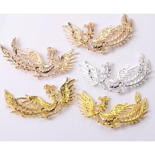 10 Pcs 36*75mm Chinese Style Bird Craft Decorative Charms Hair Accessories Findings DIY Jewelry Making