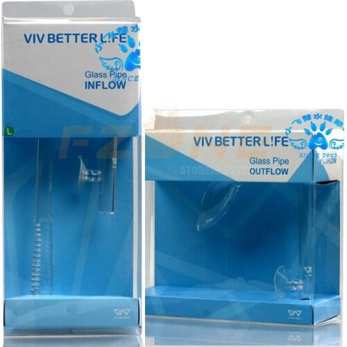 VIV ADA Quality Class 1 Glass Violet Inflow Outflow For Aquarium Filter Pipe And Water Pump Fish Plant Tank