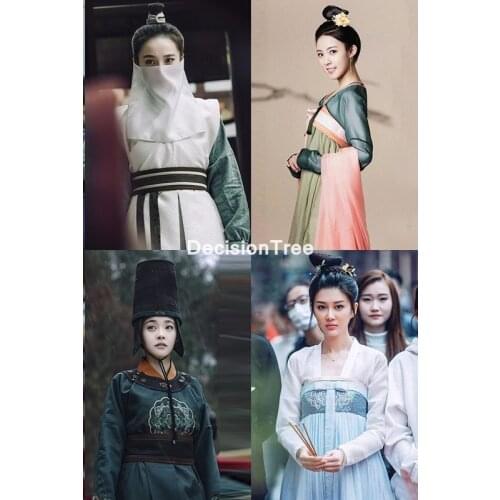 2021 tv play hanfu hanfu dress folk dance costume chinese traditional national fairy costume ancient princess stage dress hanfu