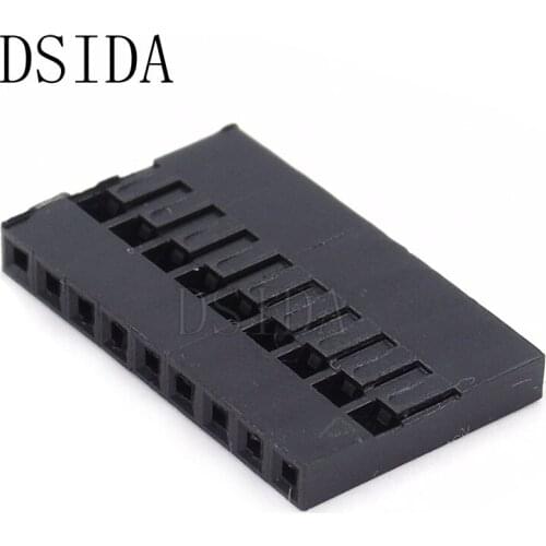 50PCS High Quality 2.54mm 9P Dupont Housing Plastic Shell 9 Pin Dupont Connector Dupont Jumper Wire Cable 9Pin Header