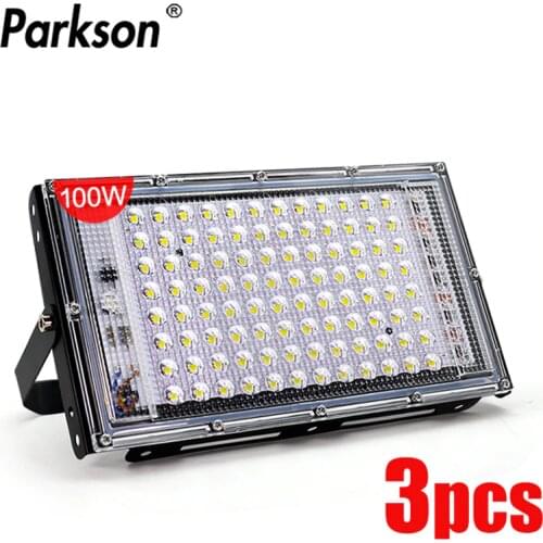 3pcs/lot Waterproof IP65 Led Flood light AC 220V-240V Led Spotlight 50W Projector Street Outdoor Lighting Wall Lamp Spotlight