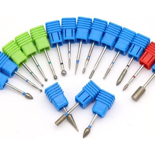 Nail Diamond Grinding Head Burrs Nails Carving Polishing Tool