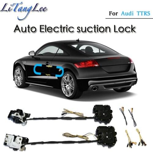 For Audi TTRS 2010~2014 Car Soft Close Door Latch Pass Lock Actuator Auto Electric Absorption Suction Silence Closer