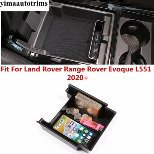 Car Storage Box Central Console Glove Tray Organizer Plastic Auto Interior Accessories For Range Rover Evoque L551 2020 2021