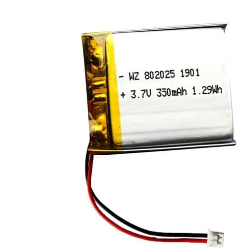 3.7V battery 802025/782025 battery lighting watch bracelet battery