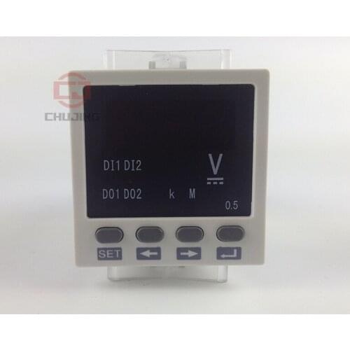 Free shipping !!! single phase AC 0-500V voltage instrument LED display Mini V meter digital voltage meter in stock