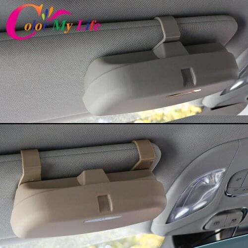 Color My Life Glasses Case Organizer Box Sunglasses Holder Storage Pockets for Toyota Corolla Avensis C-hr Chr Rav4 Auris Camry