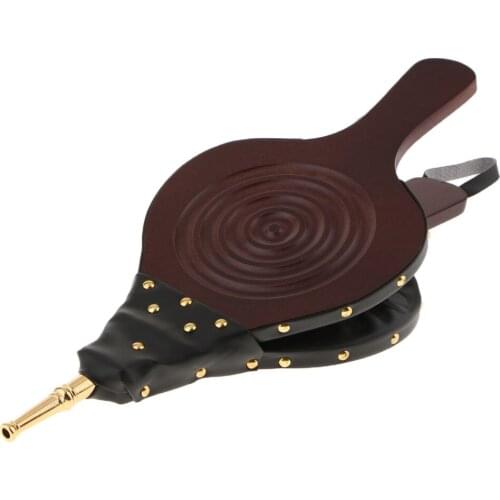 Wooden Fireplace Bellows Fire Starting Tool Indoor Outdoor Hand Bellow Pump