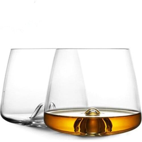 Designer Whiseddy Swirl Whisky Rock Glass Verre Whiskey Tumbler XO Chivas Cognac Brandy Snifter Red Wine Drinking Glasses Cup