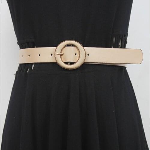 Pu Leather Metal Chain Long Wide Elastic Womens Belt Personality Belts for Women New Fashion Tide All-match Spring Autumn 2021