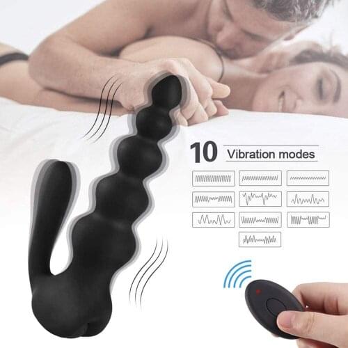G-spot Vibrator Clitoris Stimulator Anal Prostate Massagers Remote Rechargeable Silicone Adult Sex Toys For Men And Women